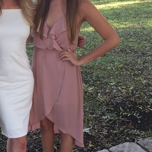 Blush High-Low Dress